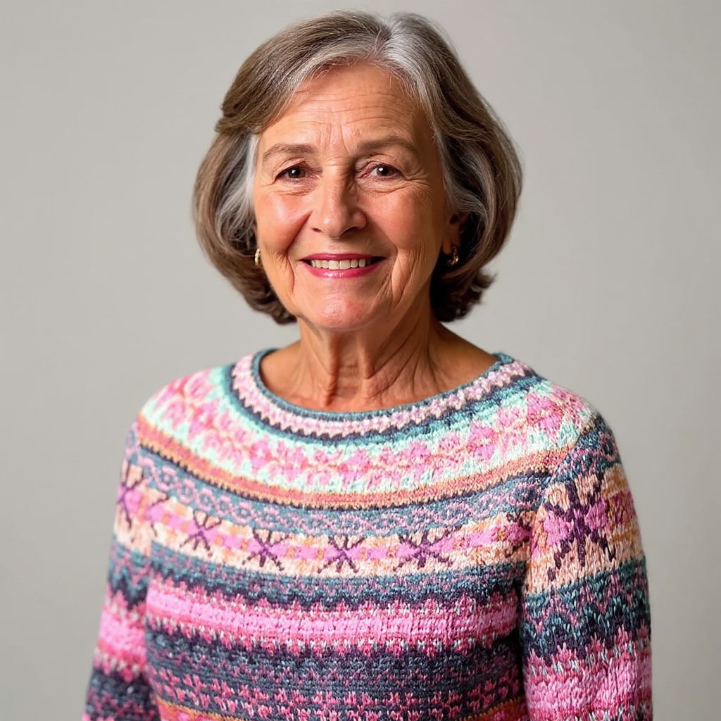 Pull Maille Chinée Rose