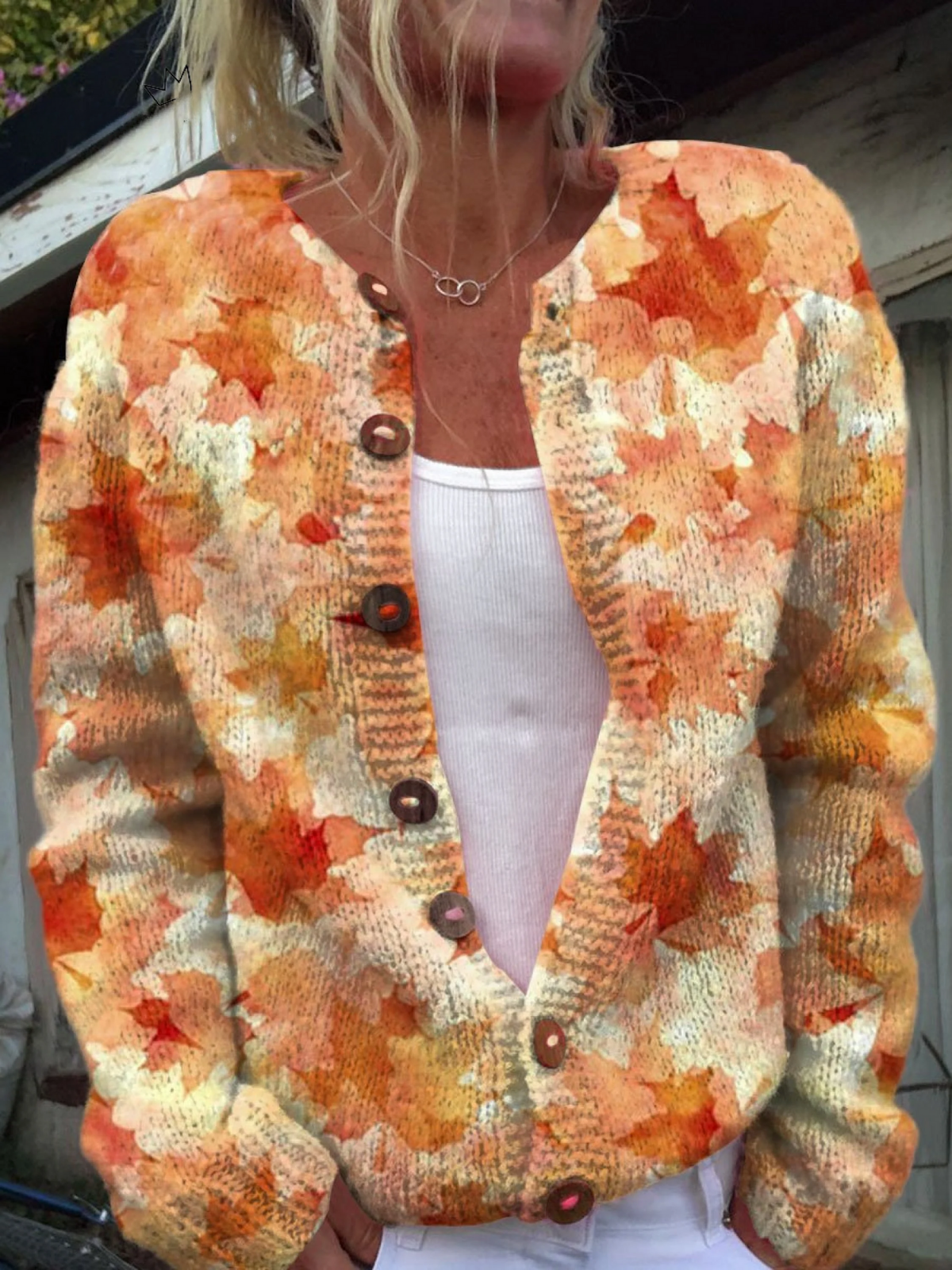 Cardigan Côtelé Safran