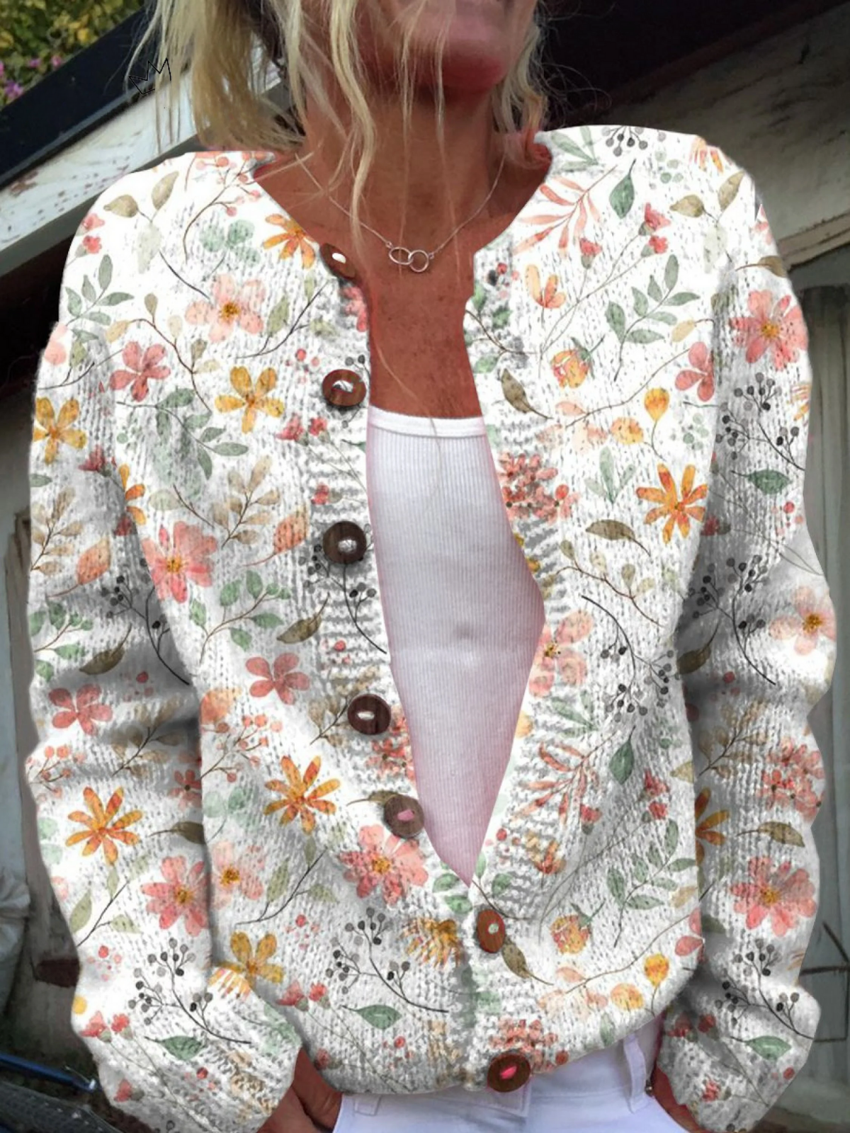 Cardigan Fleuri Bohème