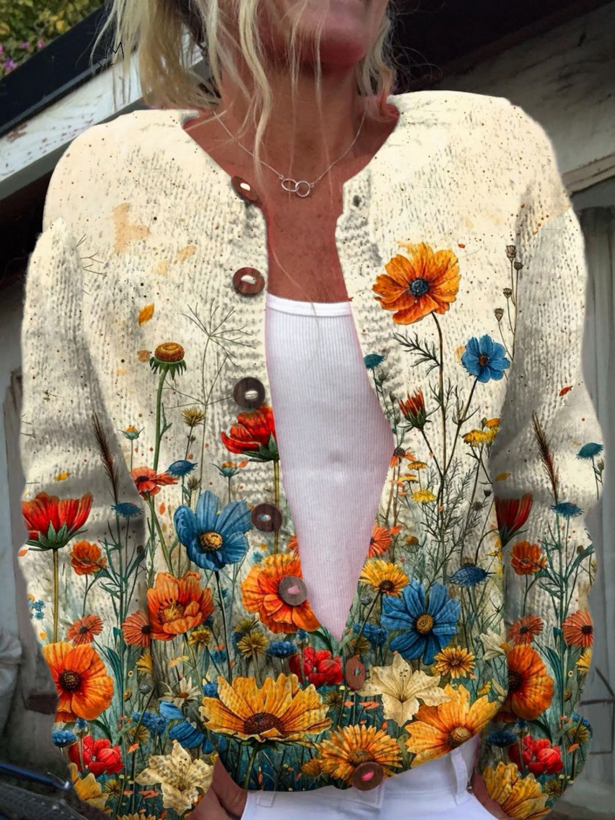 Cardigan Fleuri Vienne