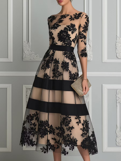 Robe Dentelée Ombre