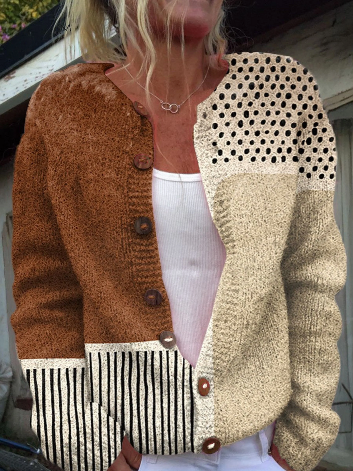 Cardigan Côtelé Chocolat