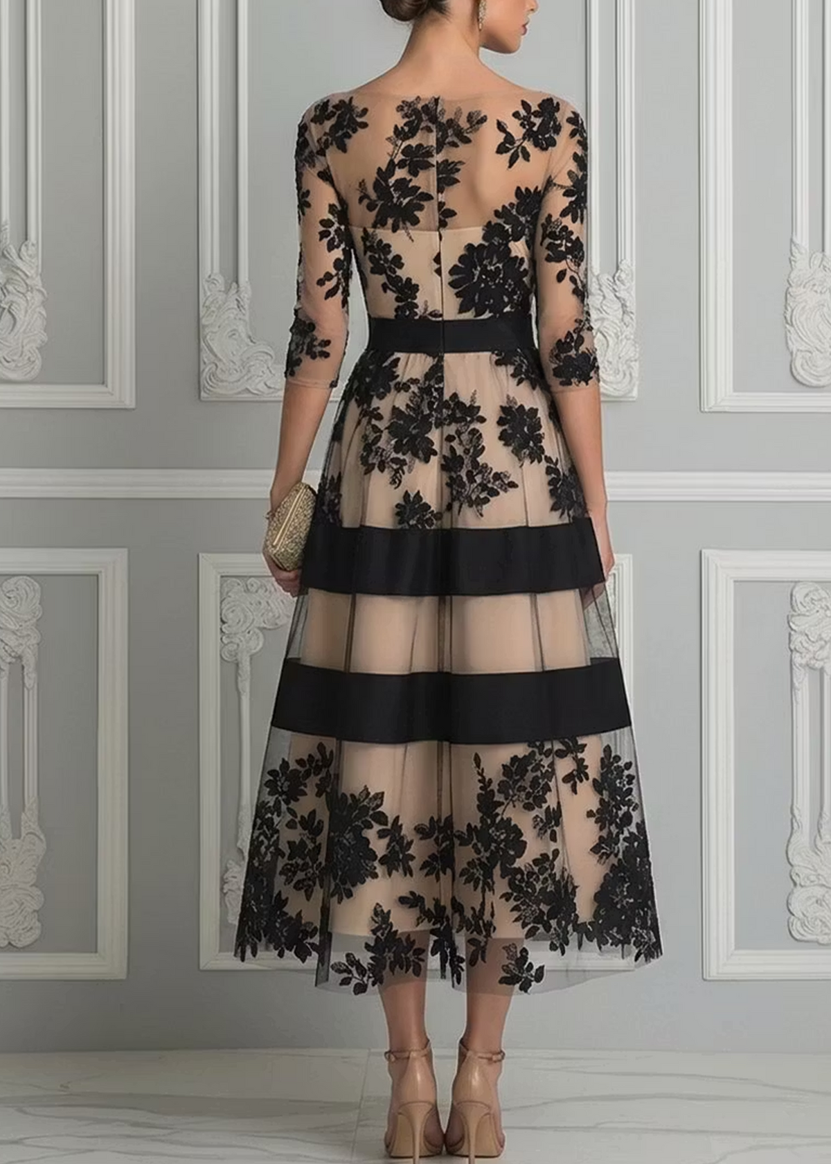 Robe Dentelée Ombre