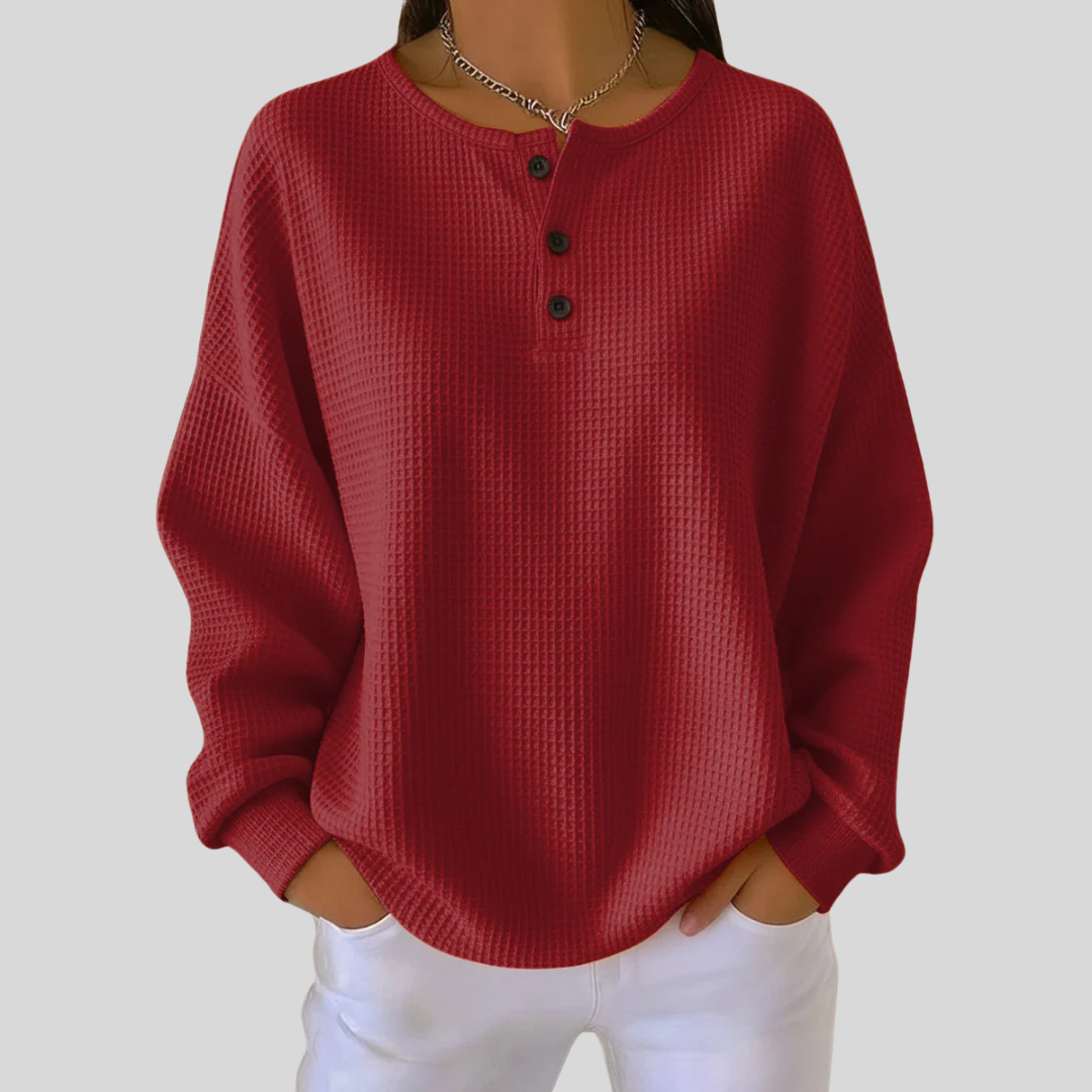 Sweat Henley Corail