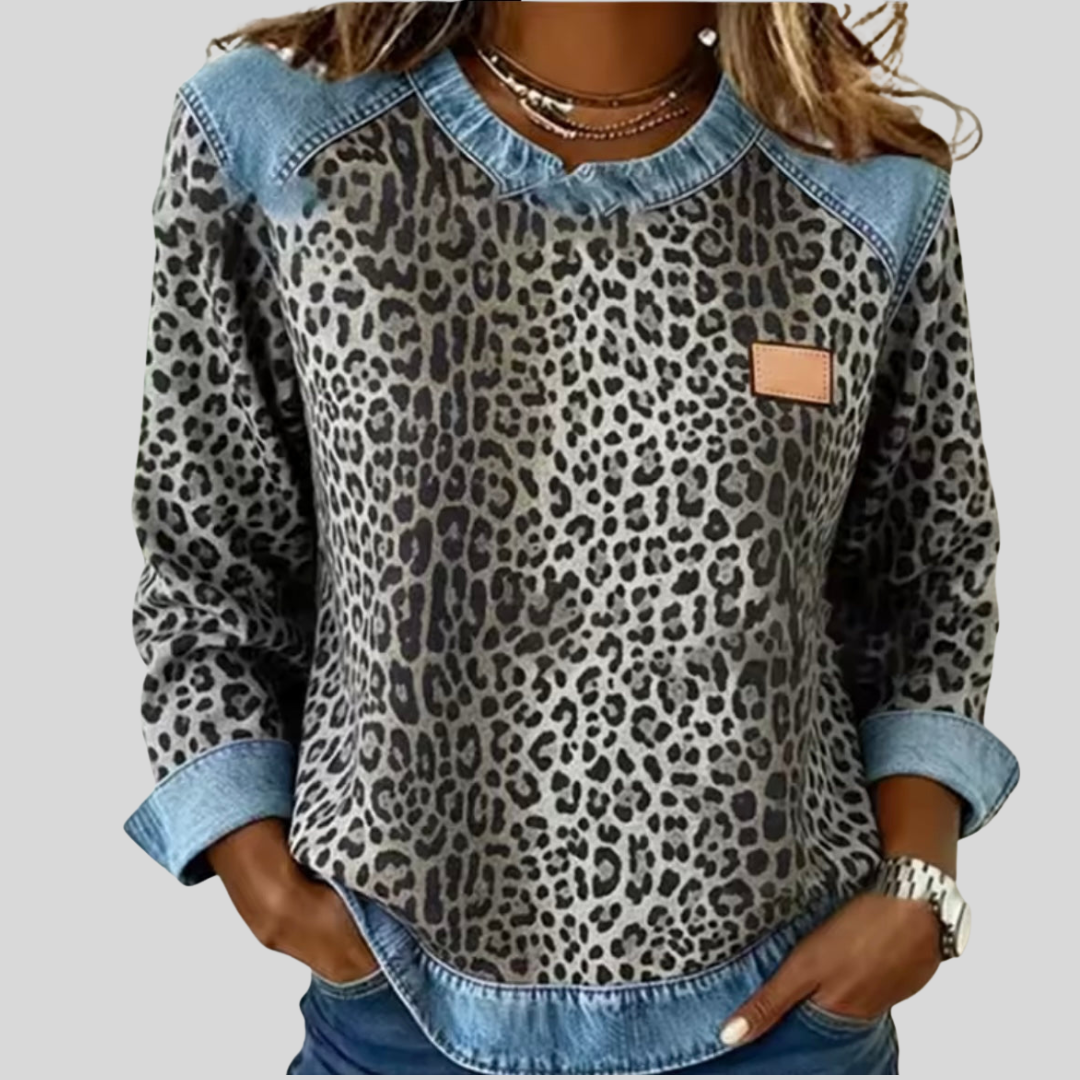 Pull Léopard Fumé