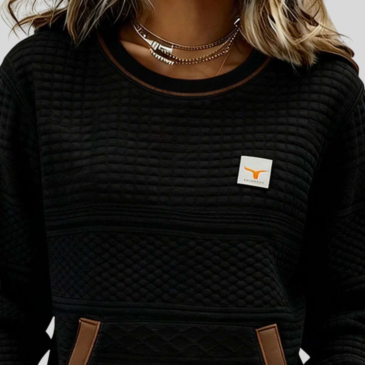 Sweat Col Rond Anthracite
