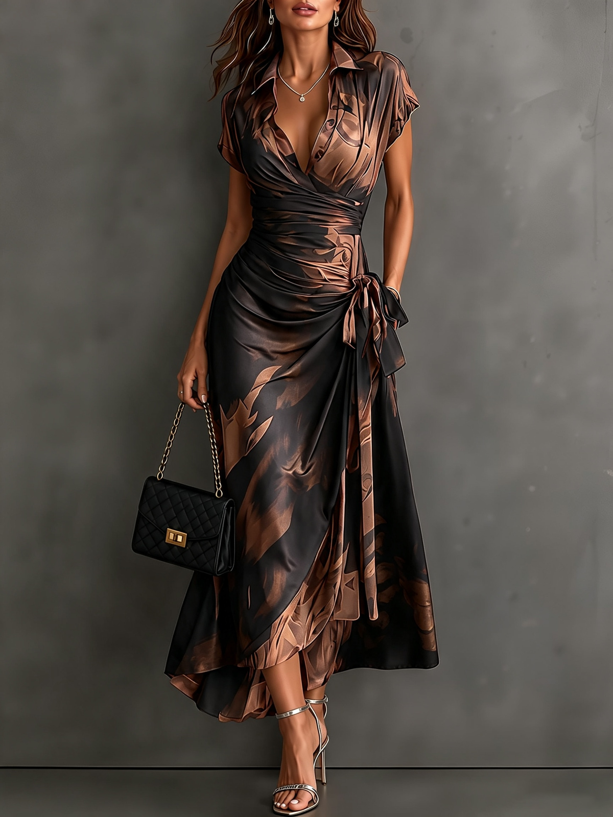 Robe Croisée Flamme