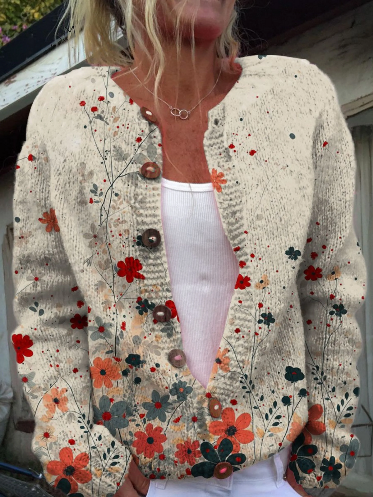 Cardigan Fleuri Provence