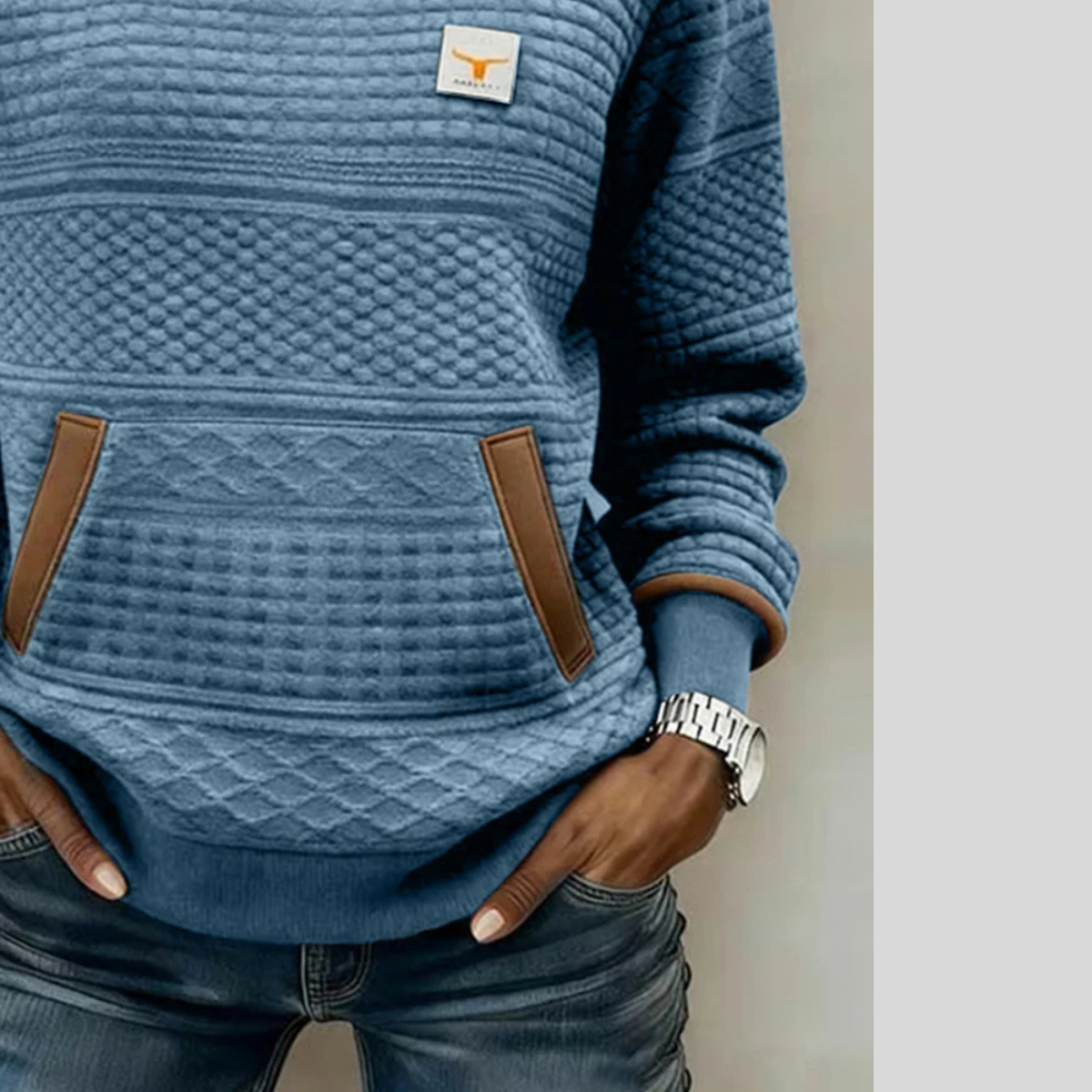 Sweat Col Rond Anthracite