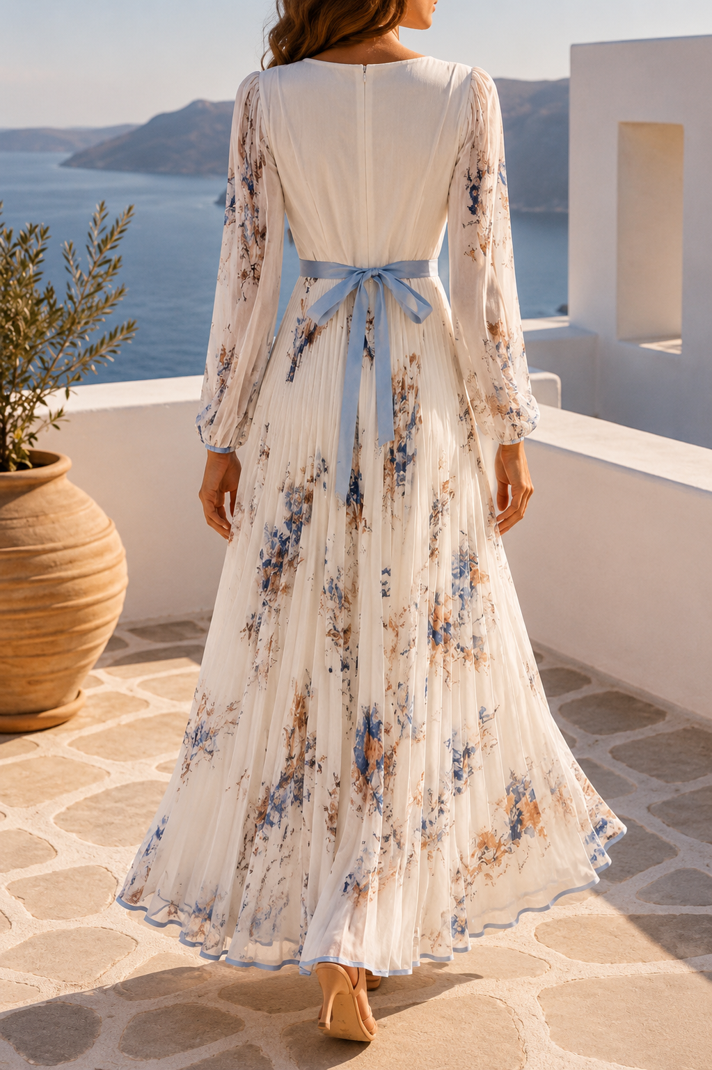 Robe Marbrée Santorin
