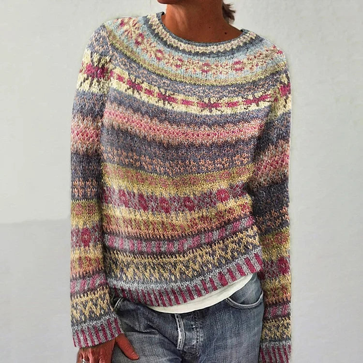 Pull Maille Rayures Pastel