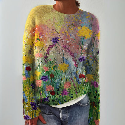 Pull Maille Prairie Fleurie