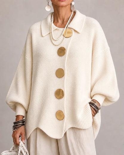 Cardigan Boutonné Océan