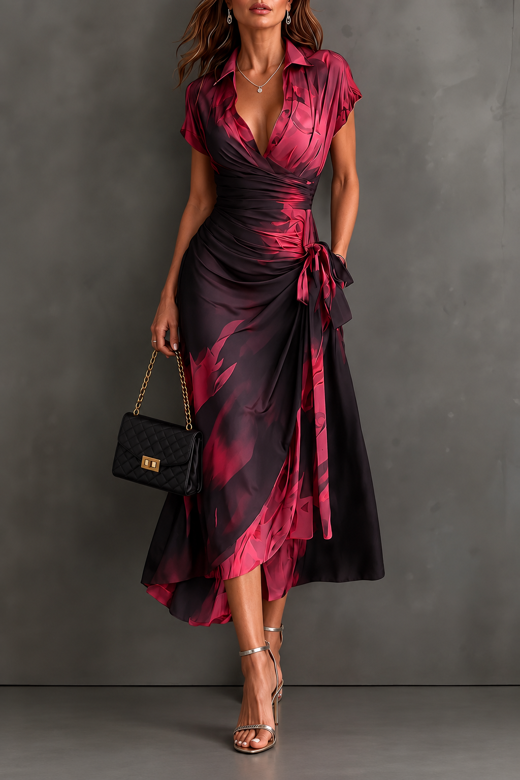 Robe Croisée Flamme