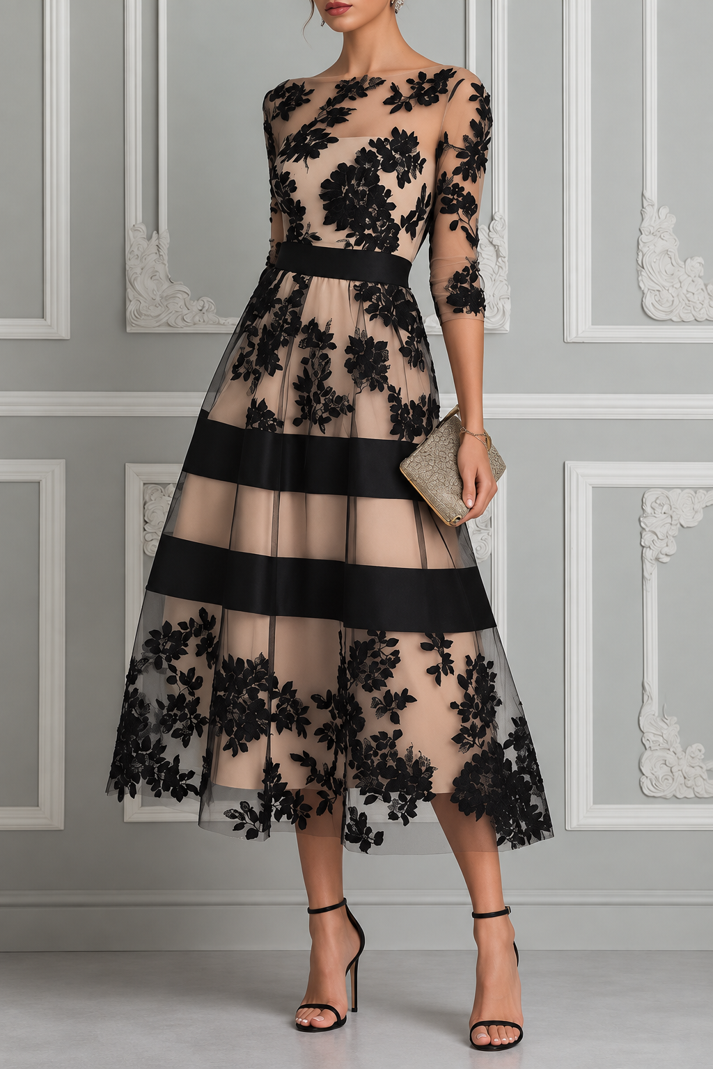 Robe Dentelée Ombre