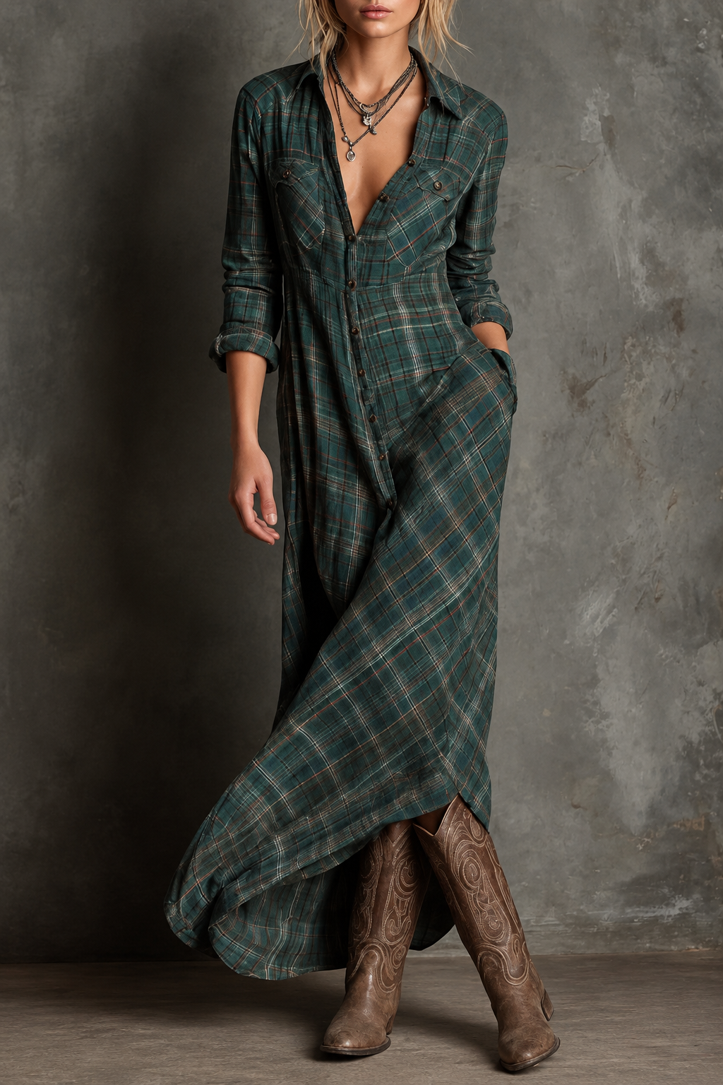 Robe à Carreaux Prairie