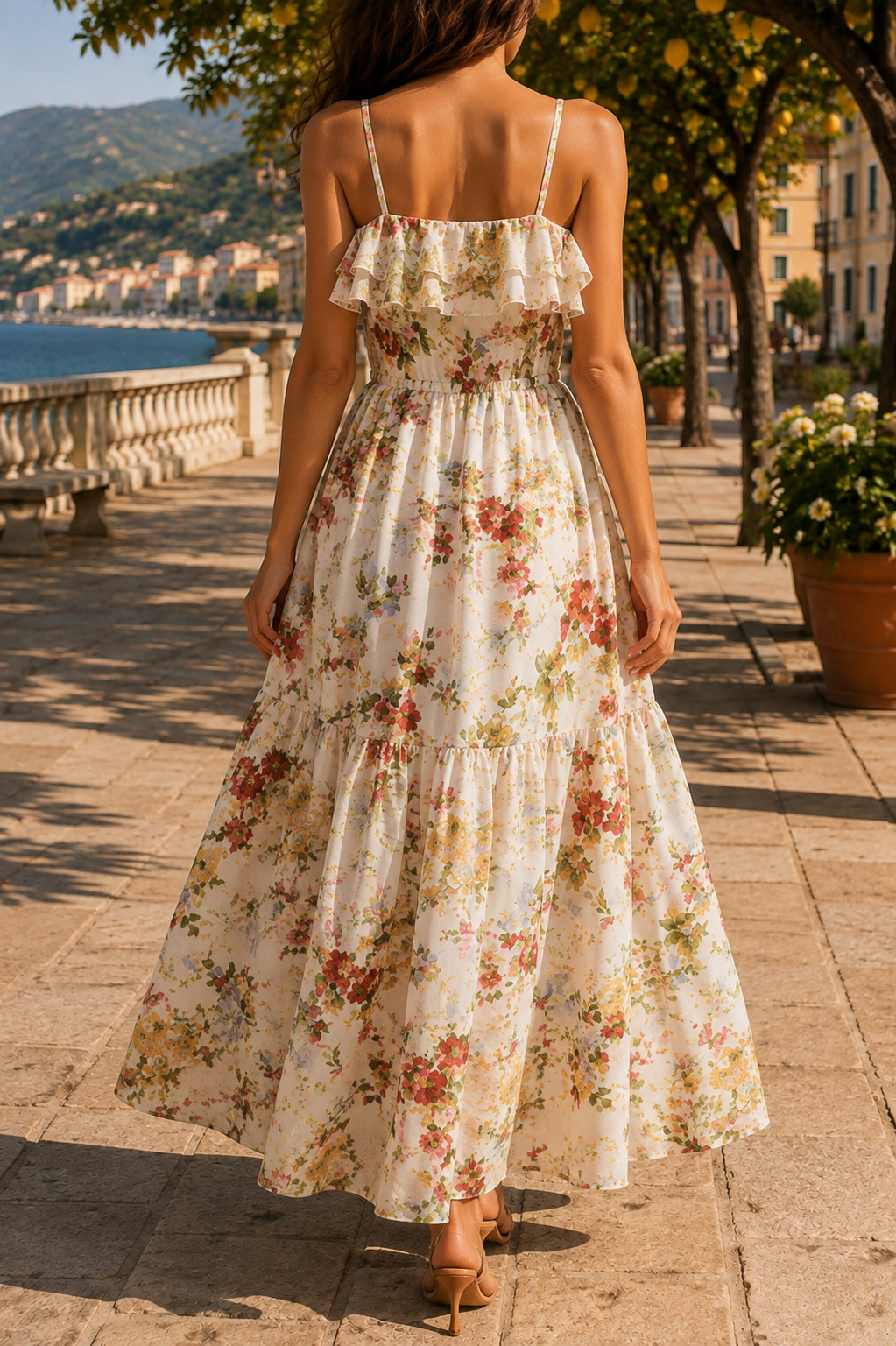 Robe Vaporeuse Pivoine