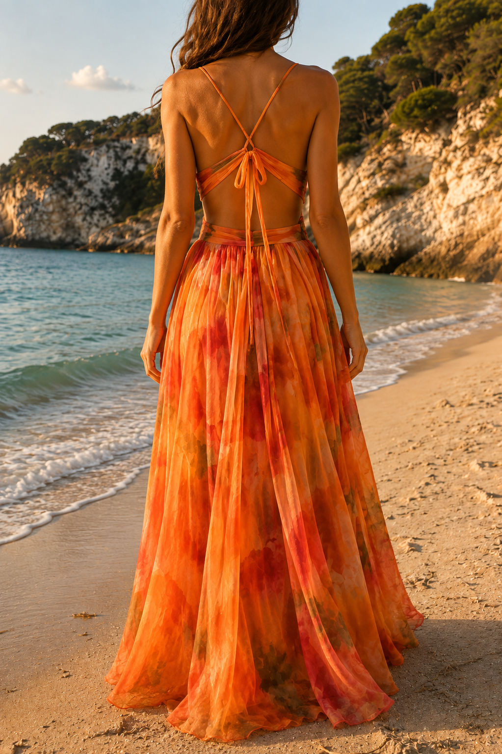 Robe Nouée Braise
