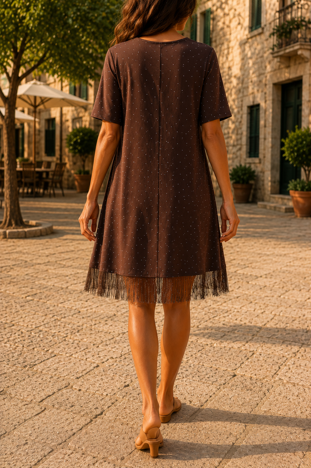 Robe Frangée Étincelle