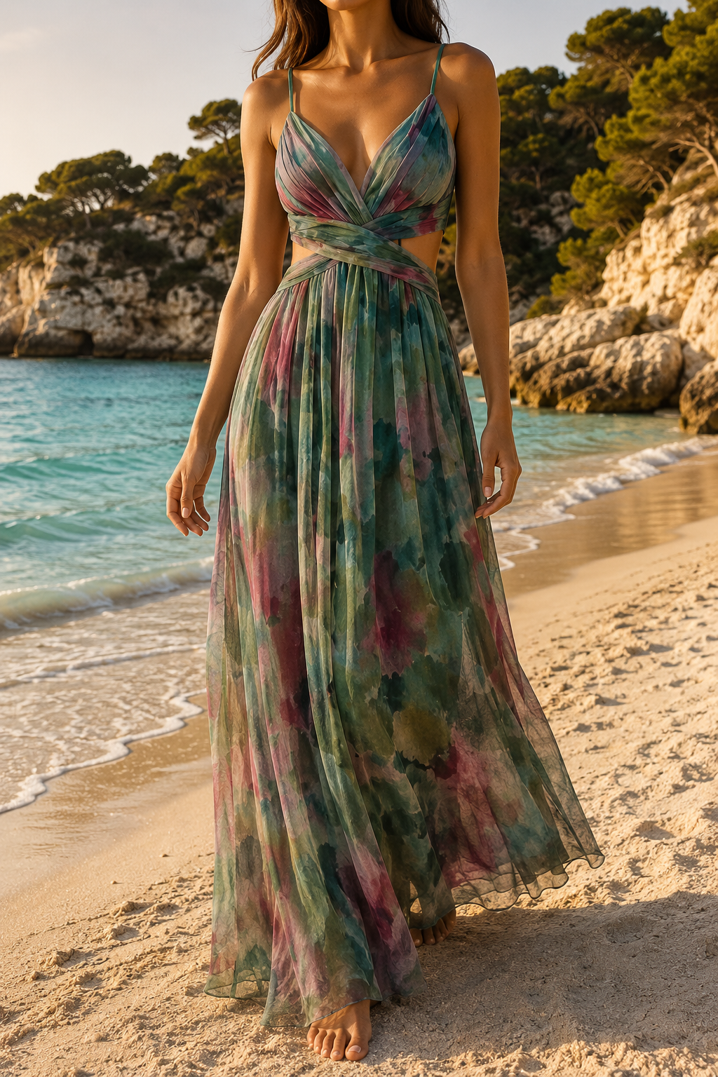 Robe À l'Aquarelle Erica