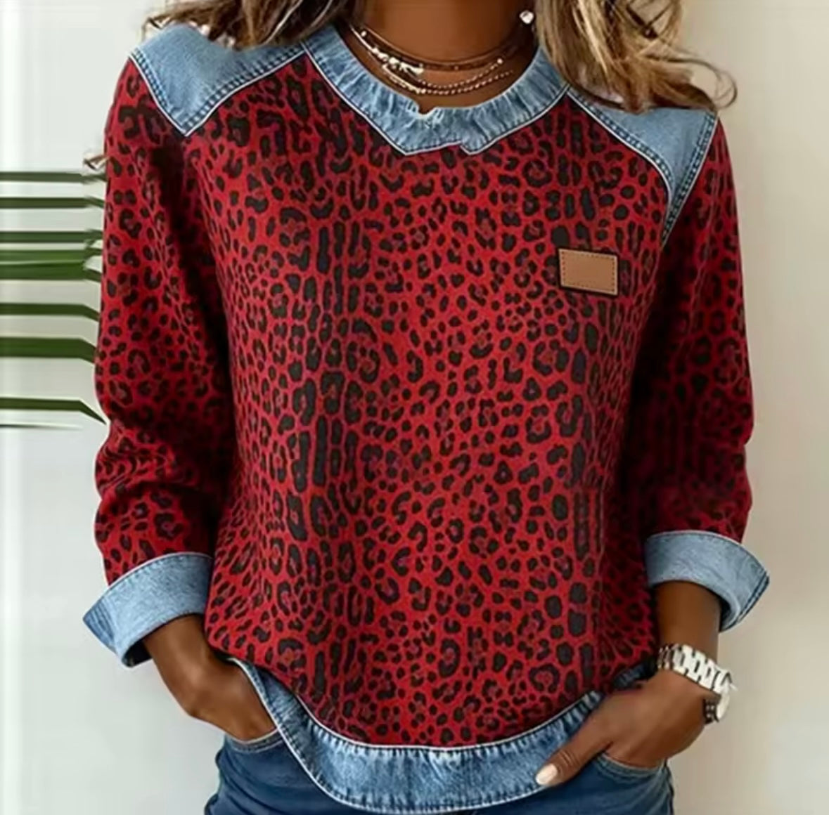 Pull Léopard Fumé