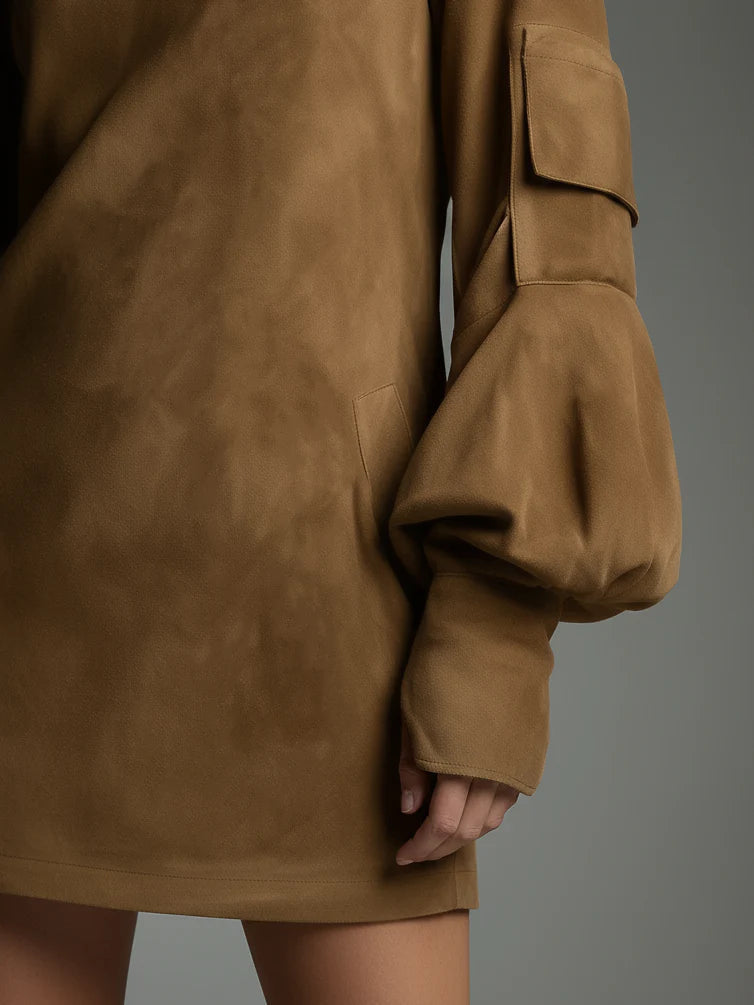 Robe Suédée Seventies