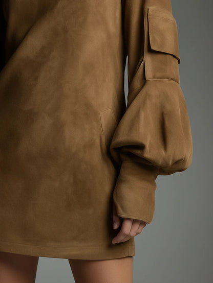 Robe Suédée Seventies