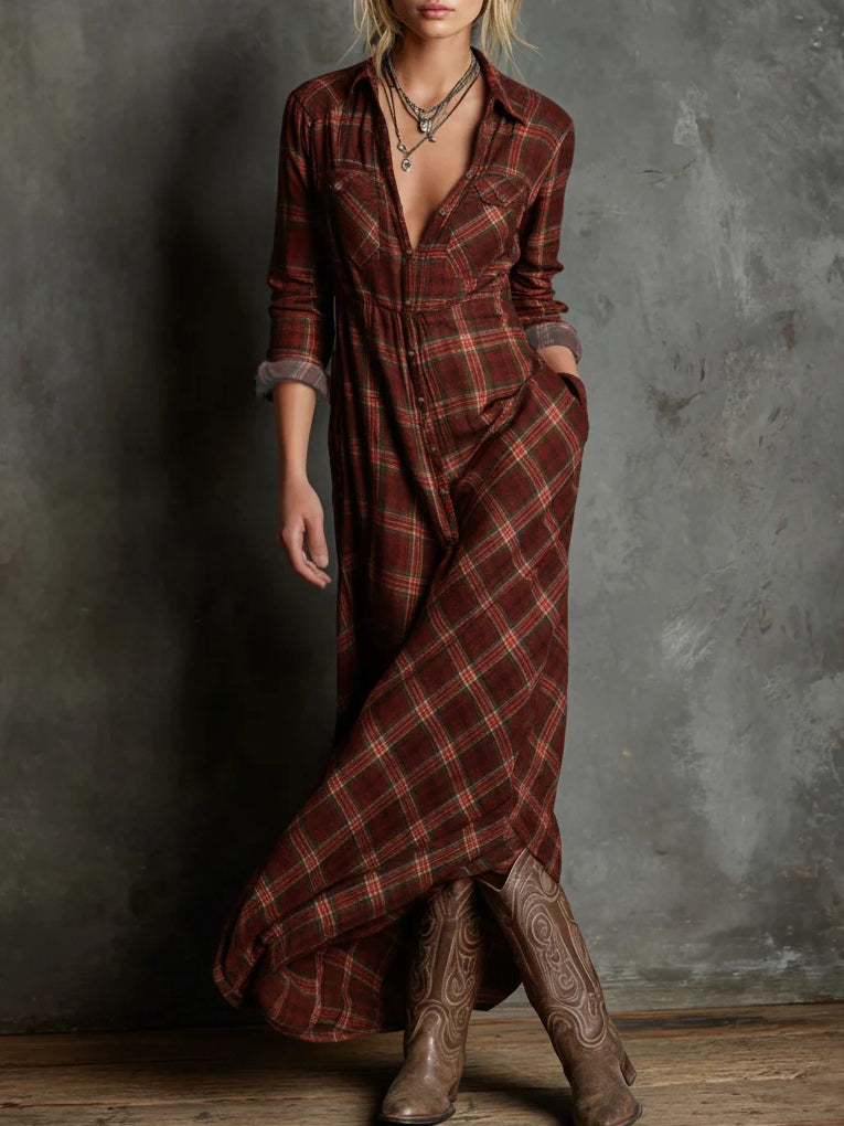Robe à Carreaux Prairie