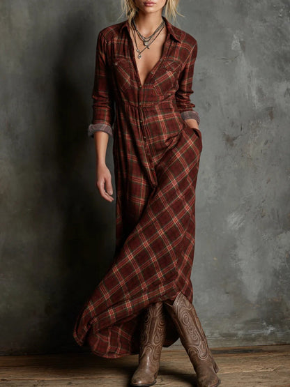 Robe à Carreaux Prairie