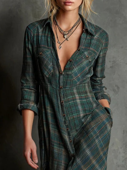 Robe à Carreaux Prairie