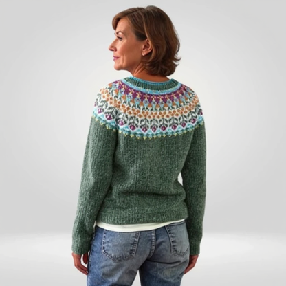 Pull Maille Vert Sauge