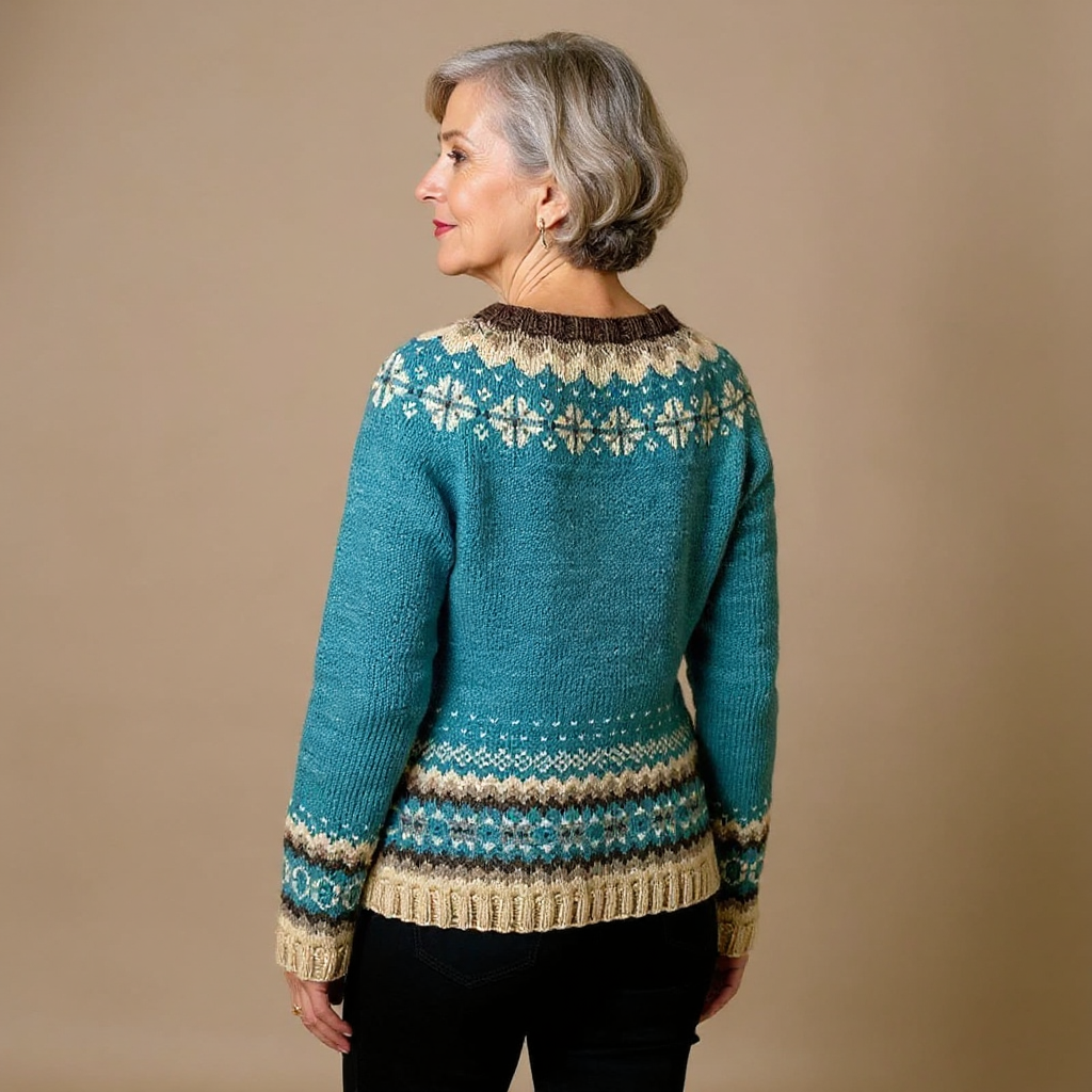 Gilet Maille Boutonné Nordique