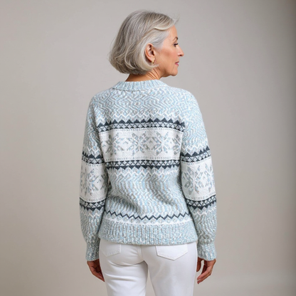 Pull Col Montant Flocons