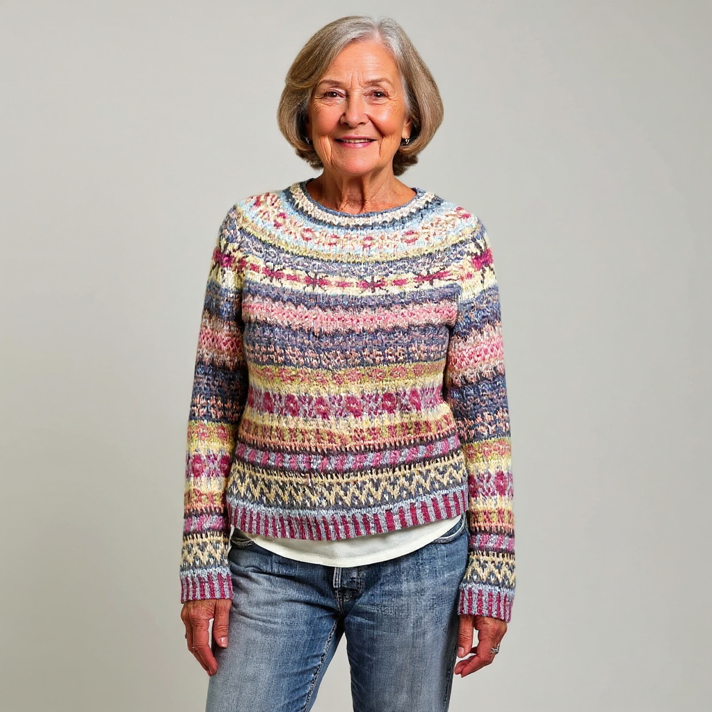 Pull Maille Rayures Pastel