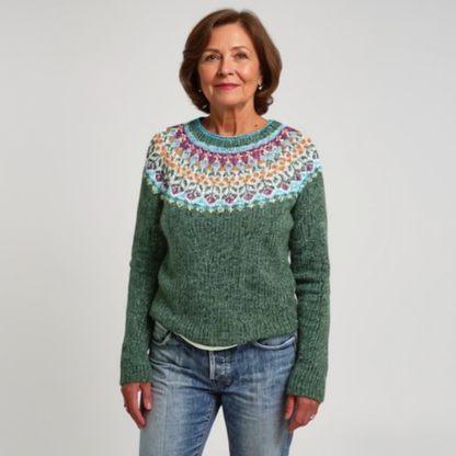 Pull Maille Vert Sauge