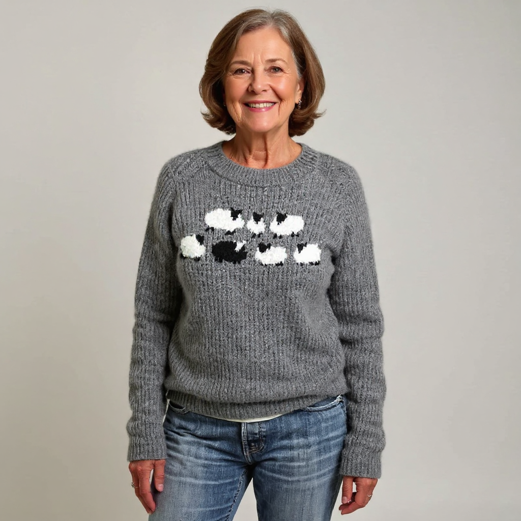 Pull Maille Petits Moutons
