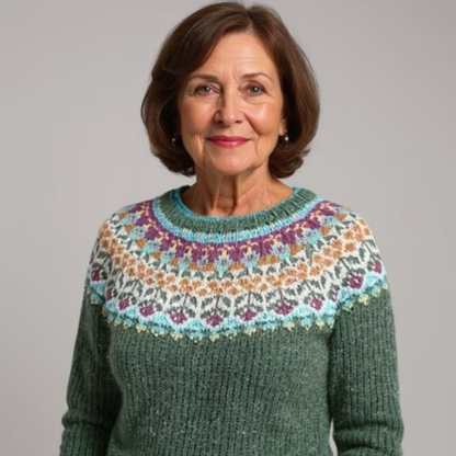Pull Maille Vert Sauge