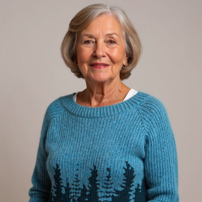 Pull Maille Motif Forêt