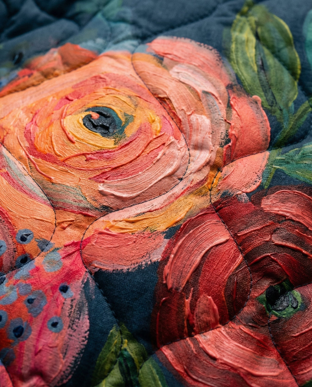 Veste Matelassée Fleurs Nostalgie