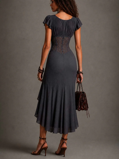 Robe Drapée Graphite