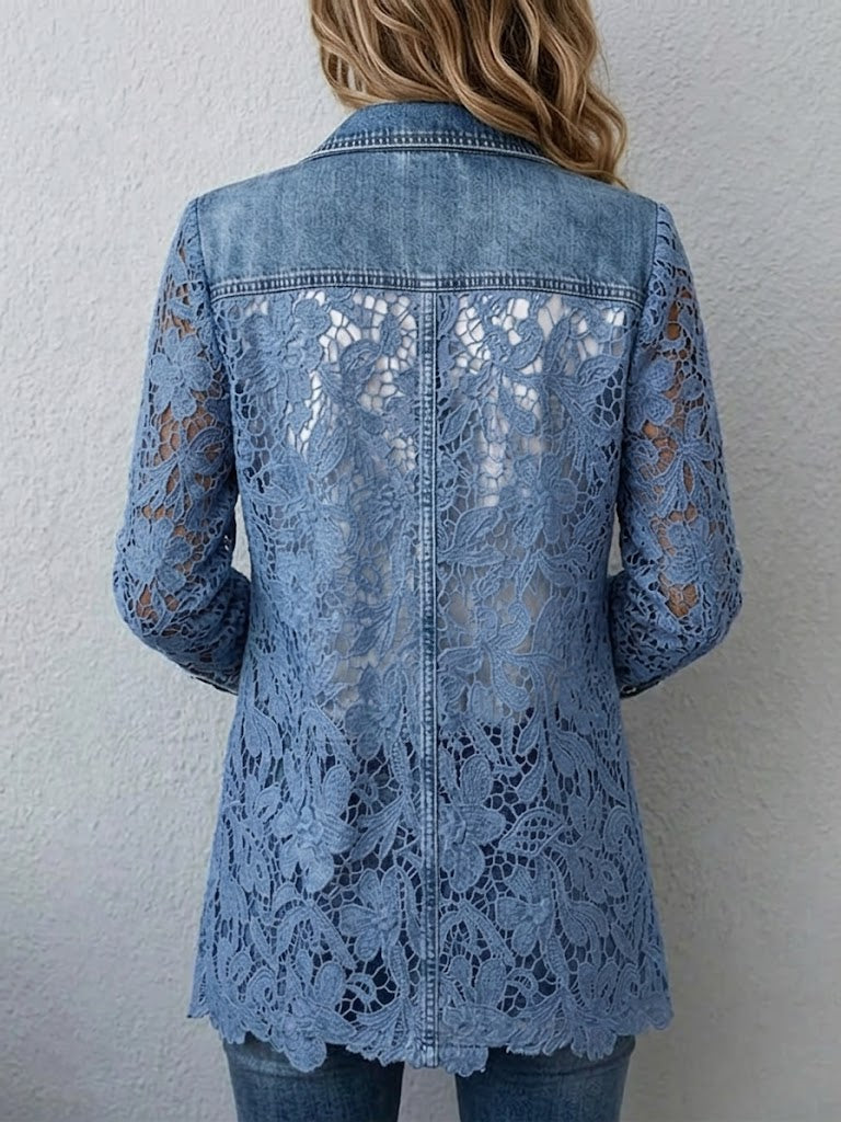 Veste Dentelée Indigo