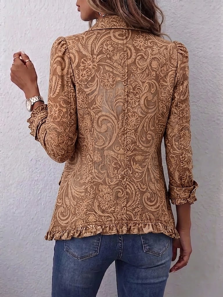 Veste Froncée Terracotta