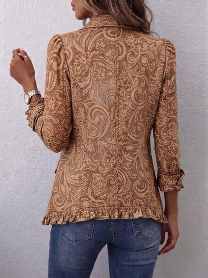 Veste Froncée Terracotta