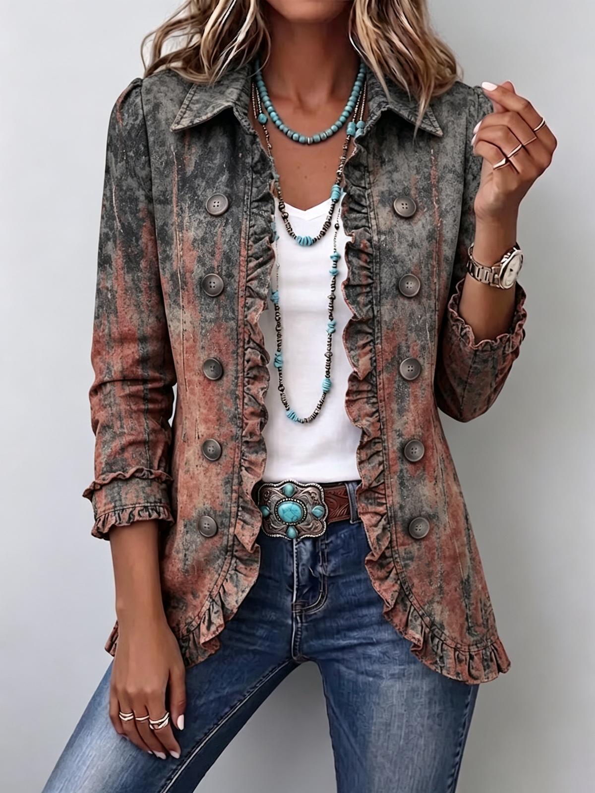 Veste Froncée Désert